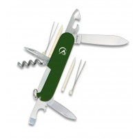 Coltello ALBAINOX Multiuso 9 usi Manico Verde