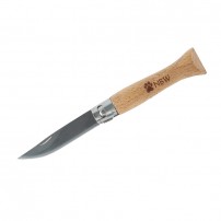 Coltello NBW NATURAL BORN WILD Acciaio lama 8cm con blocca lama Manico Legno