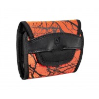 Portacolpi RISERVA R2295 Borsetto ON DUTY per Carabina in Nylon+Pelle 10 Celle Arancio/Nero