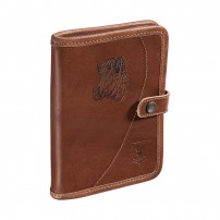 Portalicenza RISERVA in Pelle conciata al vegetale Marrone Cinghiale 10x15cm cod.R6129M
