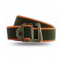 Cintura TRABALDO STRETCH Fissaggio ad Asola Verde con bordo Arancio