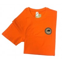 T-shirt BARTAVEL NATURE con toppa Cinghiale Arancio