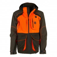 Giacca Impermeabile UNIVERS ROVO U-TEX Traspirante Verde/Arancio