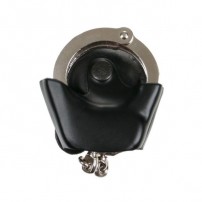 PortaManette Aperto VEGA HOLSTER in pelle naturale riciclabile Nero cod.1P26N