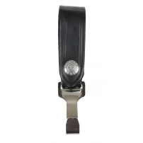 VEGA HOLSTER Passante e/o PortaChiavi con Moschettone Pelle Nero cod.1V12