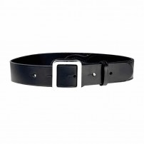 VEGA HOLSTER Cinturone in Pelle con Doppio Rinforzo nella zona Fondina aggancio con pomello h5cm Nero cod.1V50