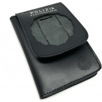 VEGA HOLSTER Porta tesserino Porta Placca della Polizia Penitenziaria in Pelle