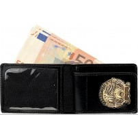 Vega Holster Portafoglio portatessera con portaplacca estraibile in pelle