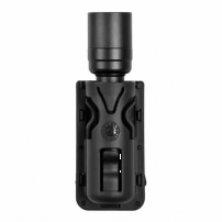 PortaPila Universale VEGA HOLSTER con molle di ritenzione in polimero ad iniezione con passante apribile Nero cod.8VP61