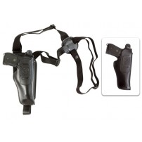 VEGA HOLSTER Fondina 5 Usi Interna-Esterna-Ambidestra-Ascellare in pelle per Beretta Nero Cod.A101