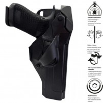 VEGA HOLSTER CAMA Livello III DUTY Fondina in Polimero Stampato con passante 8K24 per Glock anche Gen6 Cod.DCH804+8K24