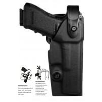 VEGA HOLSTER VEGATEK DUTY Livello II in Polimero Glock 19/23/25/32/38/45 Nero Cod.VKD809N