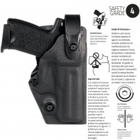 VEGA HOLSTER VEGATEK TOP Fondina in polimero per Glock 19 VKT809