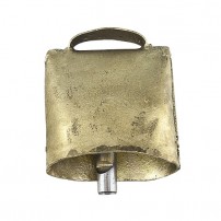 Campanaccio Quadro Piccolo VENTURINI Ottone Invecchiato 43x39x30