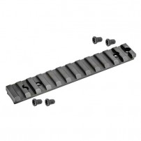 Slitta VENTURINI Picatinny/Weaver 0 MOA Argo/Bar/Vulcan Nero