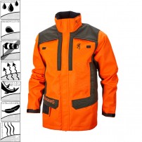 !!!!!BROWNING -30!!!! Giacca Impermeabile BROWNING Parka TRACKER Blaze Orange/Green