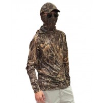Maglia Manica Lunga BROWNING TEAMSPIRIT con Cappuccio Traspirante RealTree Max-7