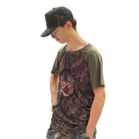 T-shirt BENISPORT con Stampa Beccaccia ForestPrint Snake