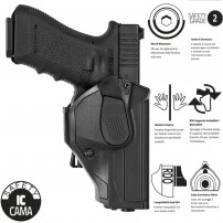 VEGA HOLSTER CONC.CAMA Fondina in Polimero Livello II per Beretta APX cod.CCH808N