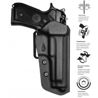 VEGA HOLSTER FAST Fondina da cintura in polimero nera per Beretta 92/96/98/98FS cod.VKF800