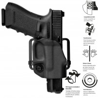 VEGA HOLSTER HALF Fondina in polimero per il Porto Occulto Beretta APX cod.VKH880