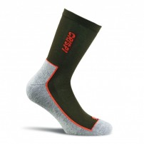 Calza Tecnica CRISPI PATHFINDER Mezza Gamba Grigio/Arancio