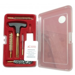 ADVANCE Group kit pulizia per Pistola calibro 9 mm con bacchetta in ottone  in 3pz