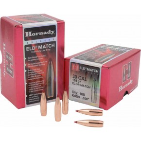 HORNADY ELD MATCH 30506 Palle calibro 30.308'' 168 grs Conf. da 100 palle