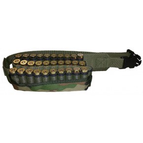 !!! BLACK FRIDAY -50% !!! CARTUCCIERA in cordura MIMETICA per fucile calibro 12 da 24 celle chiuse
