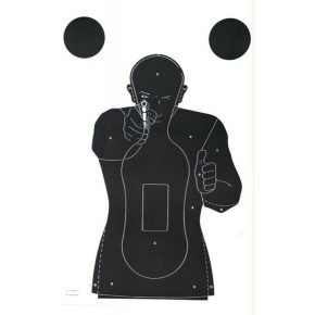 BERSAGLIO OPERATIVO per tiro di difesa Uomo aggressivo formato 50x70 PEZZO SINGOLO cod.814
