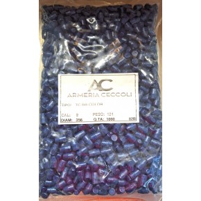 ARMERIA CECCOLI Palle Verniciate calibro 9mm.356 124 grani TC BB Conf. da 1.000 palle