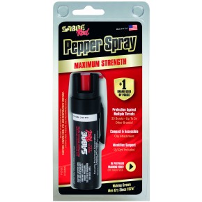 SABRE RED Spray per difesa personale Antiaggressione da 20ml 7 spruzzi da 1sec con inchiostro marcatore