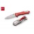 ANTONINI NARMADA SOS Coltello con scocca in alluminio anodizzato rosso, lama liscia in Aisi 440A