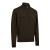Lupetto DEERHUNTER HARRINGTON Mezza Zip Manica Lunga MarroneMelange