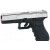 BRUNI GAP CAL.8MM NIKEL Replica GLOCK 17 Pistola a Salve calibro 8mm NERA Cod.BR-1400N