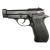 BRUNI 84 CAL.9MM PAK Replica BERETTA 84 Pistola a salve modello calibro 9mm NERA cod.BR-2700