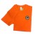 T-shirt BARTAVEL NATURE con toppa Cinghiale Arancio