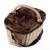 Gerla porta funghi in vimini intrecciato con chiusura in tessuto con zip 45x25x23cm 25lt cod.RD27Z