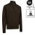 Lupetto DEERHUNTER HARRINGTON Mezza Zip Manica Lunga MarroneMelange