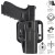 VEGA HOLSTER HYBRID Fondina polimero ad iniezione per porto occulto GLOCK 17/18/22/31/37 cod.VJH804N
