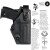 VEGA HOLSTER VEGATEK TOP Fondina in polimero per Glock 17 18 22 23 25 31 32 37 38 45 cod.VKT804
